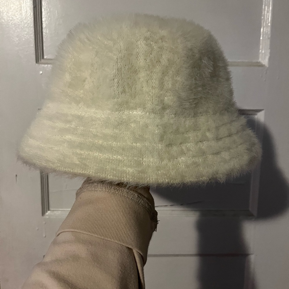 Fuzzy bucket hat